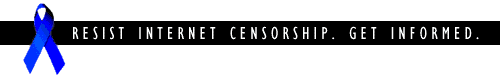 Blue Ribbon camp aign against censorship